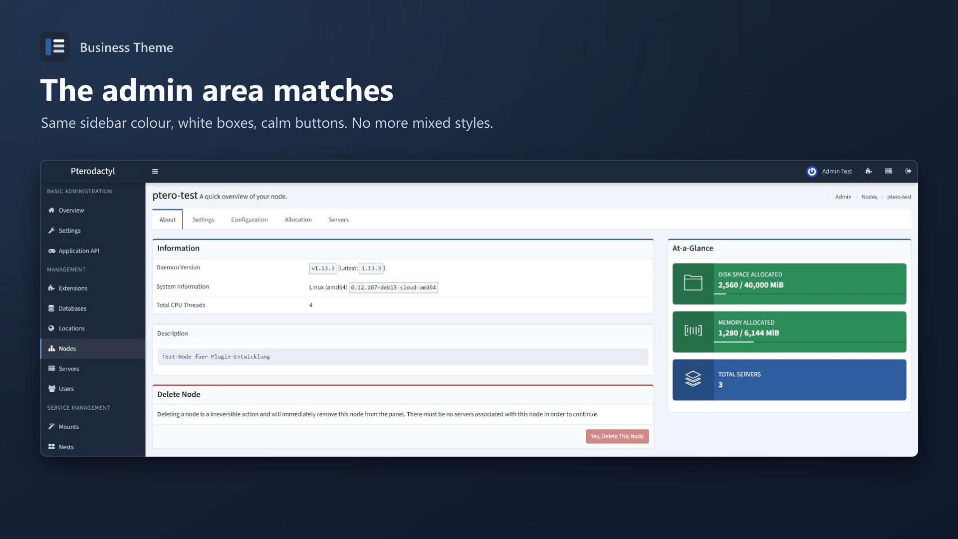 Business Theme: Admin