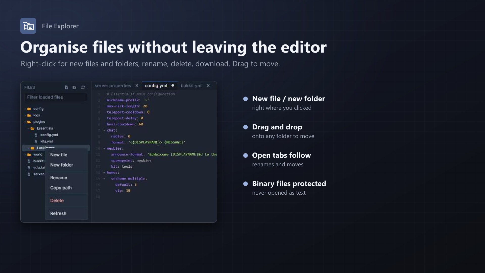 File Explorer: Tree