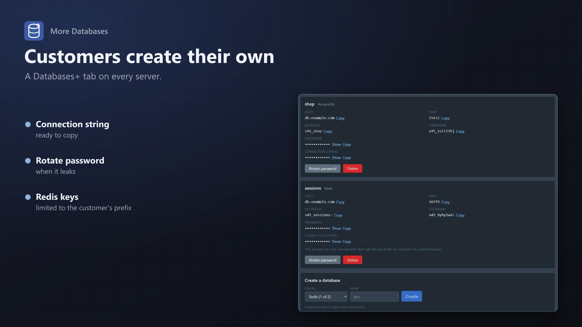 More Databases: Customer