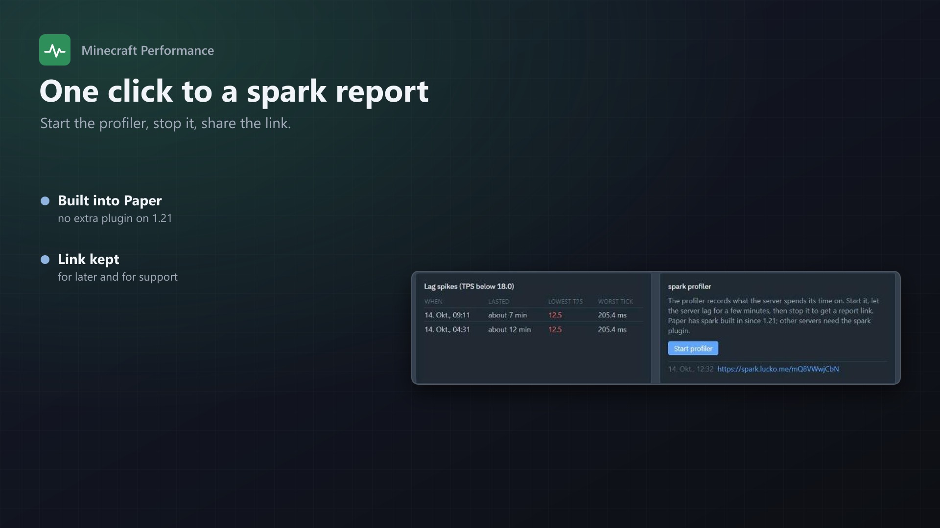 Minecraft Performance: Profiler