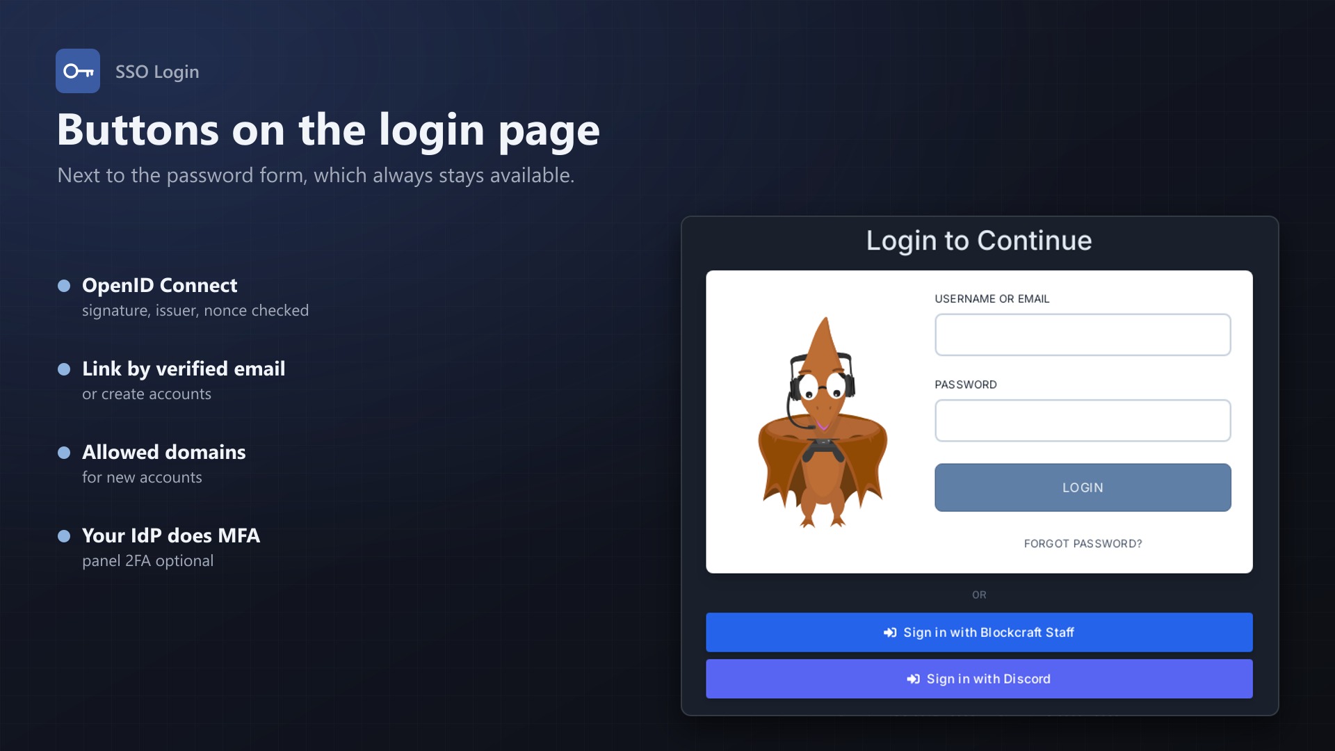 SSO Login: Login