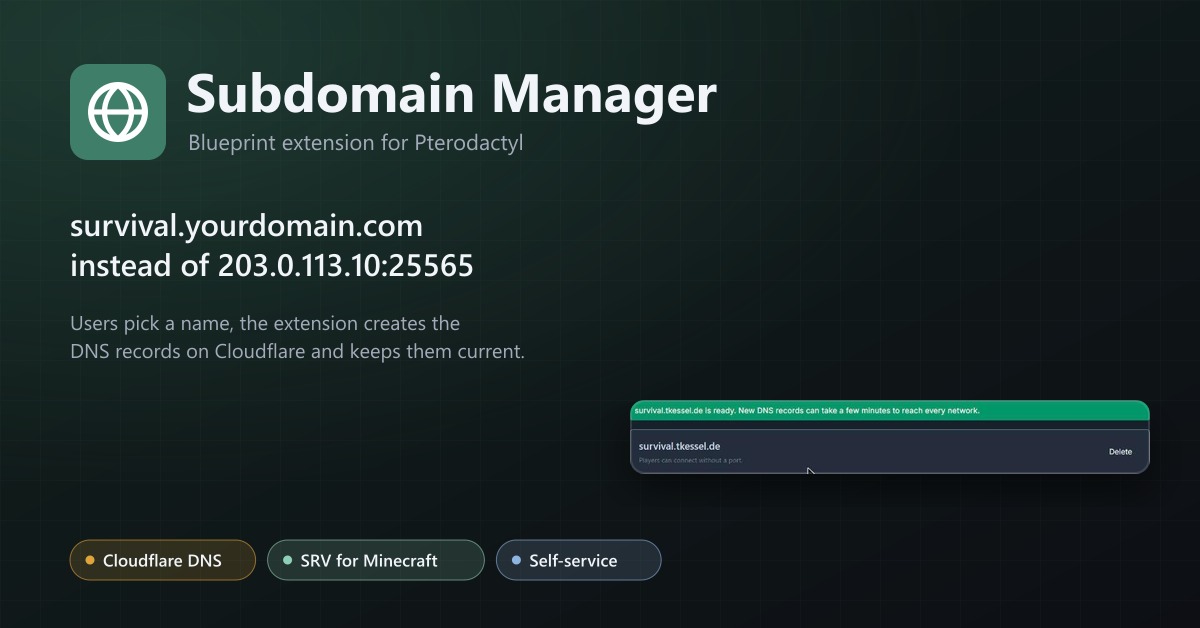 Subdomain Manager
