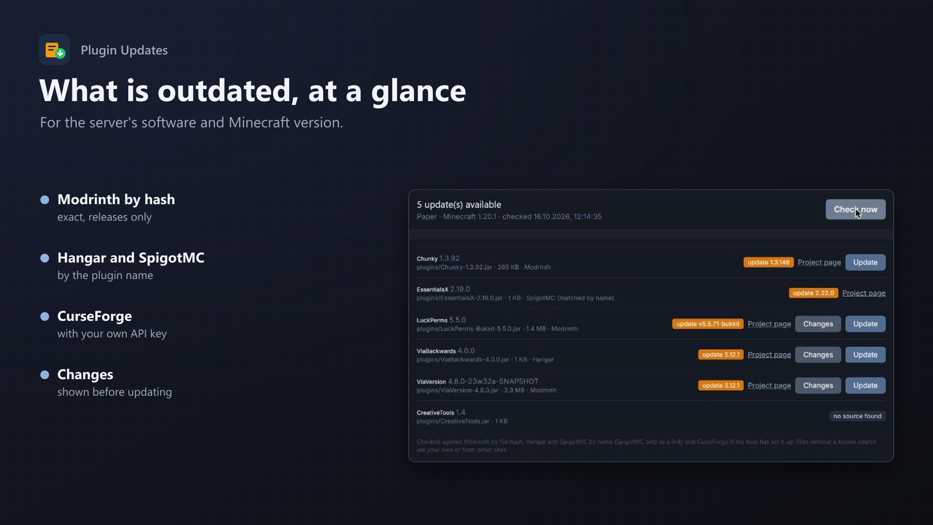 Plugin Updates: Updates