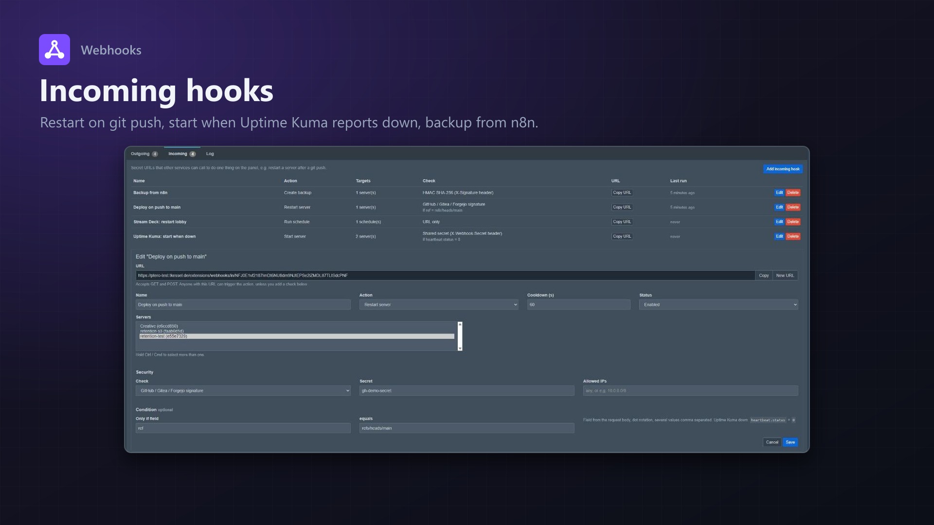 Webhooks: Incoming